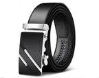 Elynico Men's Automatic Buckle Belt – Genuine Leather, High-Quality Casual Strap
