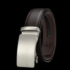 Elynico Men’s Business Leather Belt – Elegant Automatic Alloy Buckle