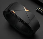 Elynico Auto-Lock Leather Belt — Minimalist Look, Maximum Comfort