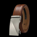 Elynico Men’s Business Leather Belt – Elegant Automatic Alloy Buckle
