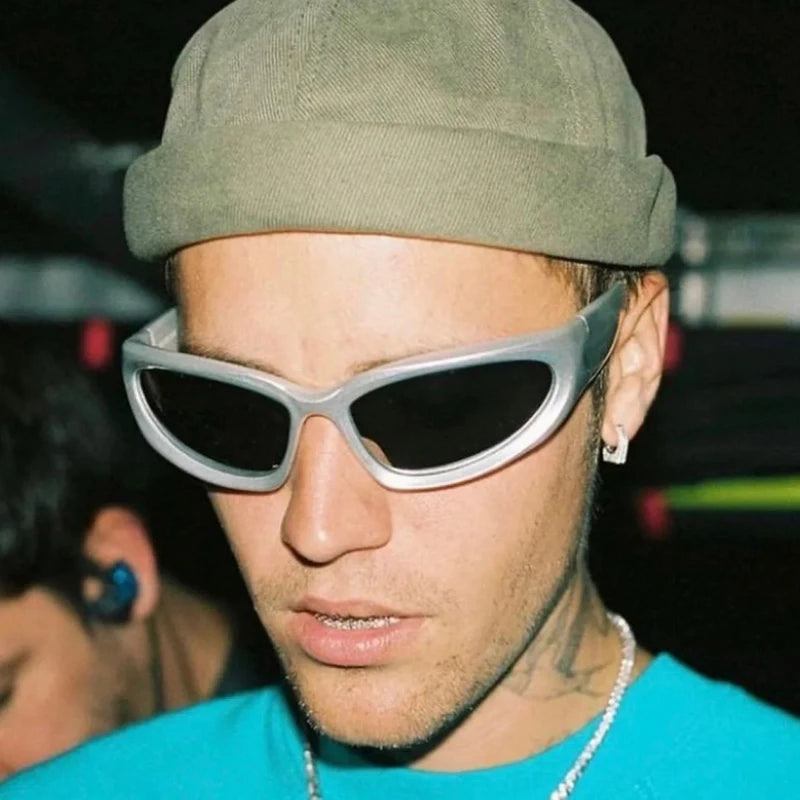 Y2K Punk Sports Sunglasses – Óculos Unissex Vintage UV400 | Elynico