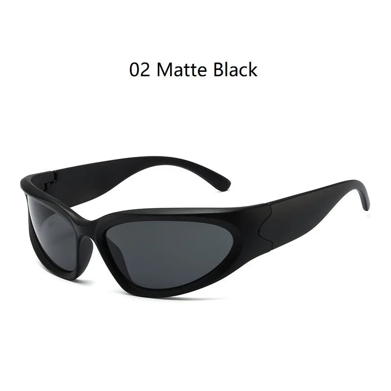Y2K Punk Sports Sunglasses – Óculos Unissex Vintage UV400 | Elynico