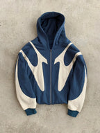 Moletom Elynico Patch Y2K – Zíper, Oversized, Retro Hip-Hop Gótico, Unissex