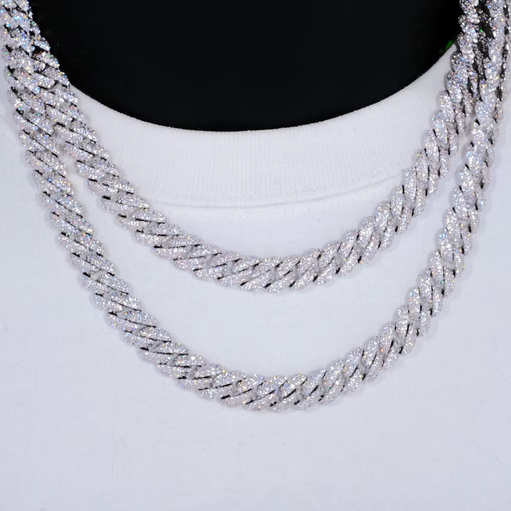 Elynico 10mm Iced Cuban Chain – Hip Hop Luxury Chain for Men & Women