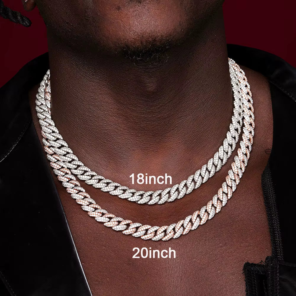 Elynico 10mm Iced Cuban Chain – Hip Hop Luxury Chain for Men & Women