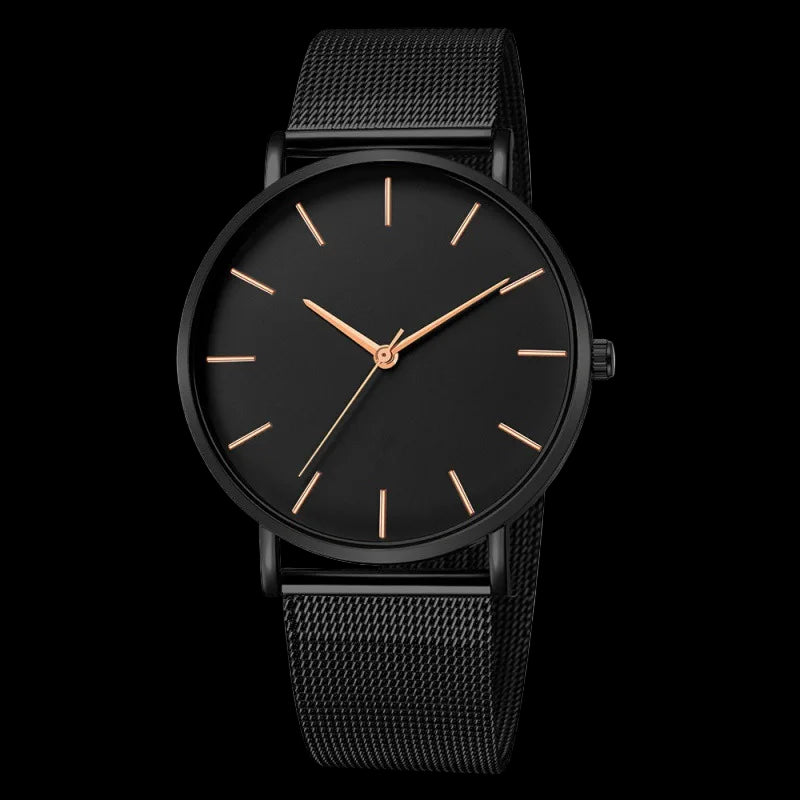 Elynico Midnight Steel Quartz — The Essence of Minimal Business Style
