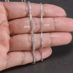 Minimalist Sterling Silver Necklace | Unisex Design, Refined by Elynico