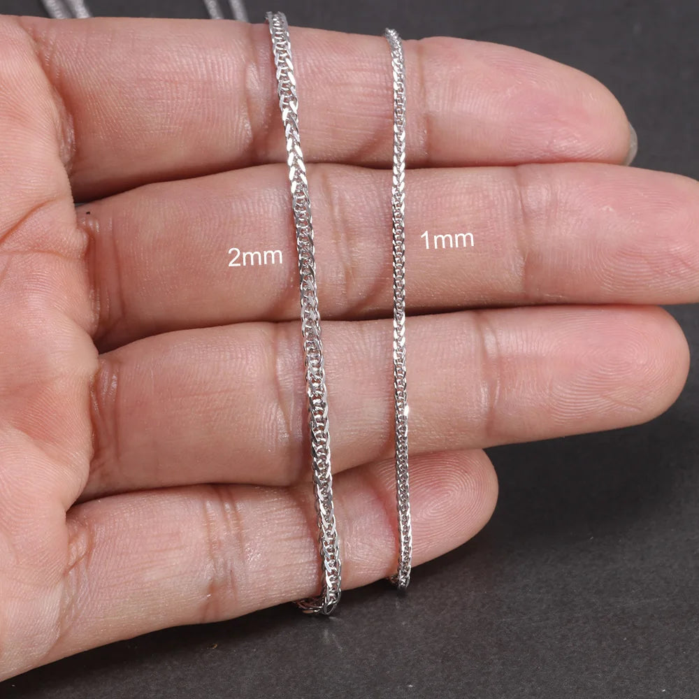 Minimalist Sterling Silver Necklace | Unisex Design, Refined by Elynico