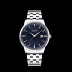 Elynico™ Luxury Diamond Quartz Watch – Steel Edition