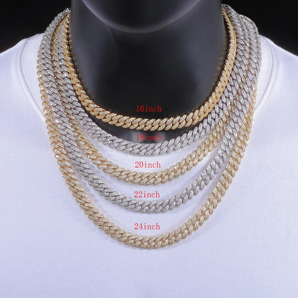 Elynico 10mm Iced Cuban Chain – Hip Hop Luxury Chain for Men & Women