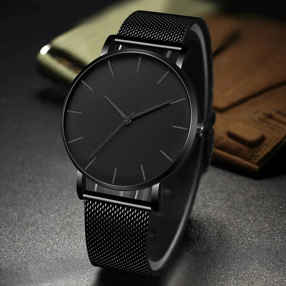 Elynico Midnight Steel Quartz — The Essence of Minimal Business Style